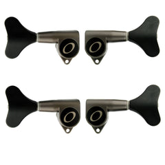 Ovation Satin Black Nickel Bass Tuning Machines Set, 2+2