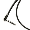 Ernie Ball Flat Ribbon Stereo Patch Cable 24in - Black - Single
