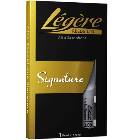 Legere Alto Saxophone Reed, Signature, Strength 3.00