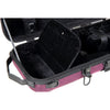 GEWA Violin Case, Bio-A, Oblong, 4/4-1/2, Violet, Pocket & Adjustable Neck Pad