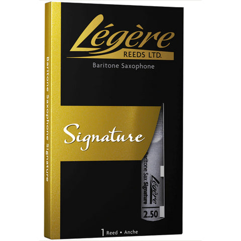 Legere Baritone Saxophone Reed, Signature, Strength 2.50