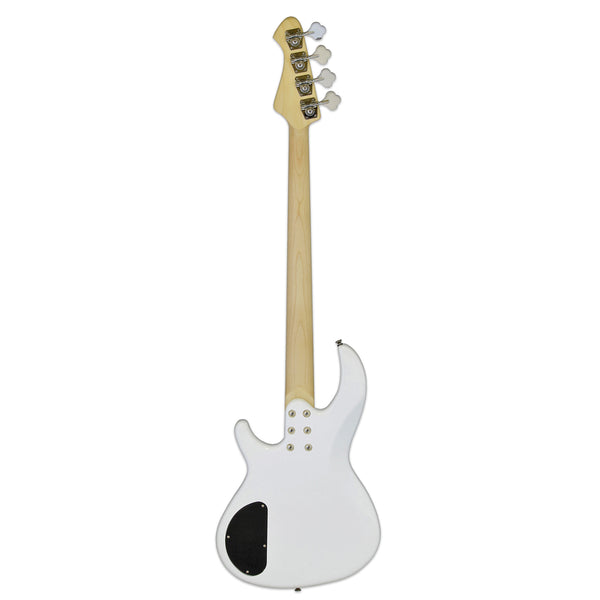 Aria Pro II Electric Bass Guitar White – PlayMusic123.com