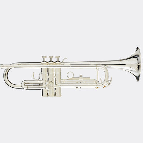 Blessing Standard Series Bb Trumpet, .460 Bore, Silver-Plate, Outfit