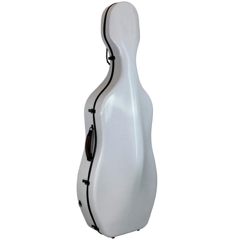 D’Luca Carbon Fiber Cello Case 4/4 Full Size White