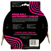 Ernie Ball Braided Instrument Cable Straight/Straight 10ft - Red/Black