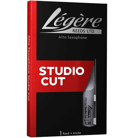 Legere Alto Saxophone Reed, Studio Cut, Strength 1.5