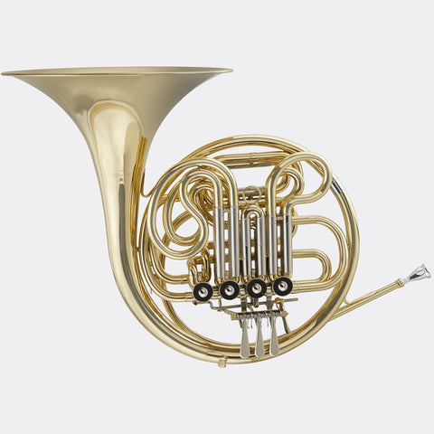 Blessing Standard Series F/ Bb Double French Horn, Clear Lacquer, Outfit