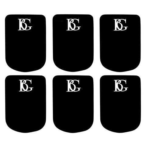 BG Clarinet & Saxophone Mouthpiece Cushions 6 units, Black, Small 0.8mm, A10S