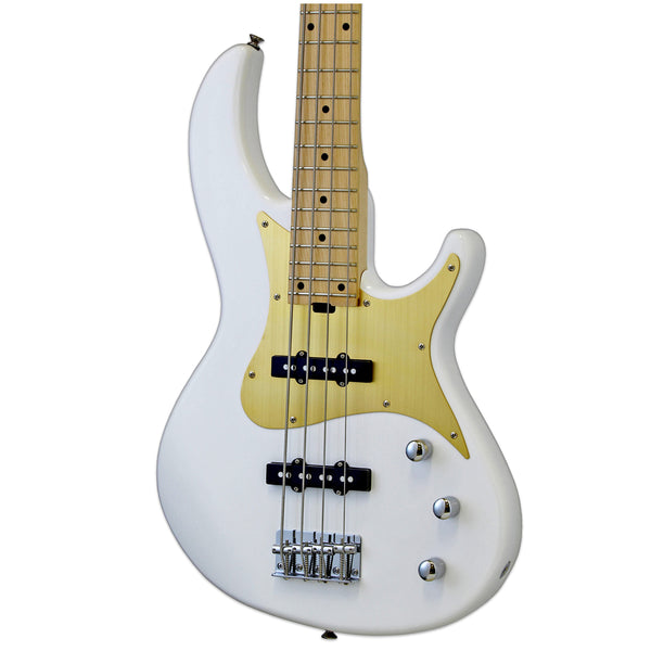 Aria Pro II Electric Bass Guitar White – PlayMusic123.com