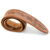 Ovation Guitar Premium Leather Strap Signature Leaf Wet Sand