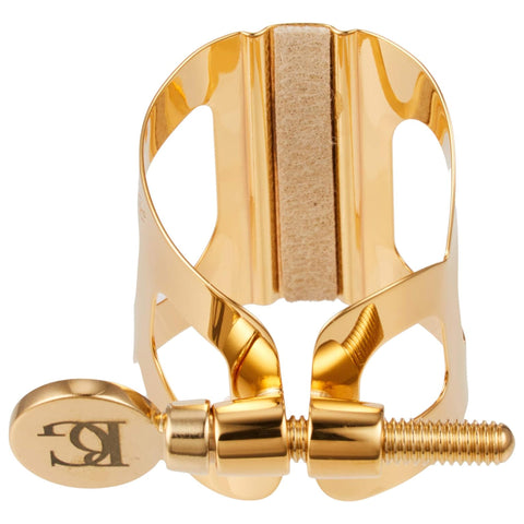BG Tradition 24K Gold Plated Ligature for Bb Clarinet with Cap, L3BG