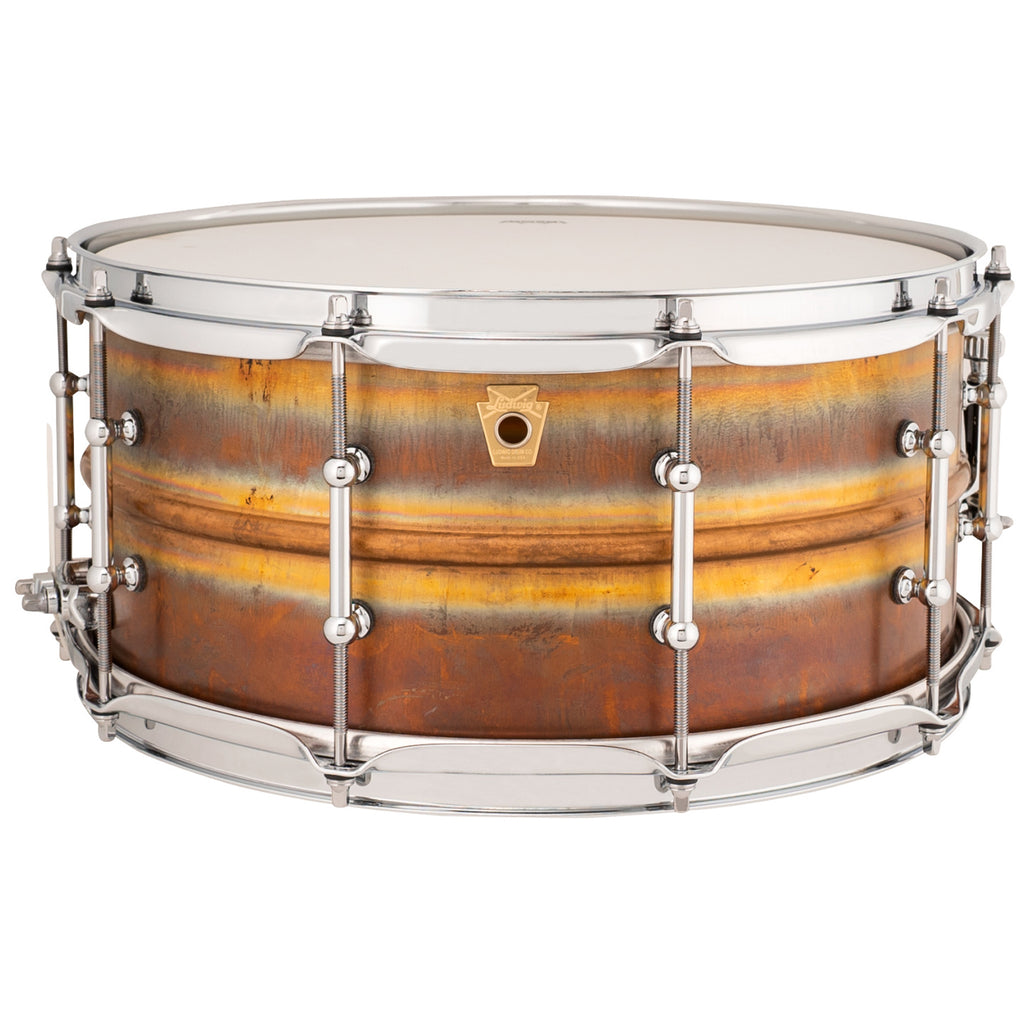 Ludwig LB552RT Bronze Phonic 6.5x14 "RAW" Natural Patina Shell, Tube Lugs Snare Drum