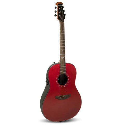 Ovation Ultra E-Acoustic Guitar 1516VRM Mid/Non-Cutaway, Vampira Red