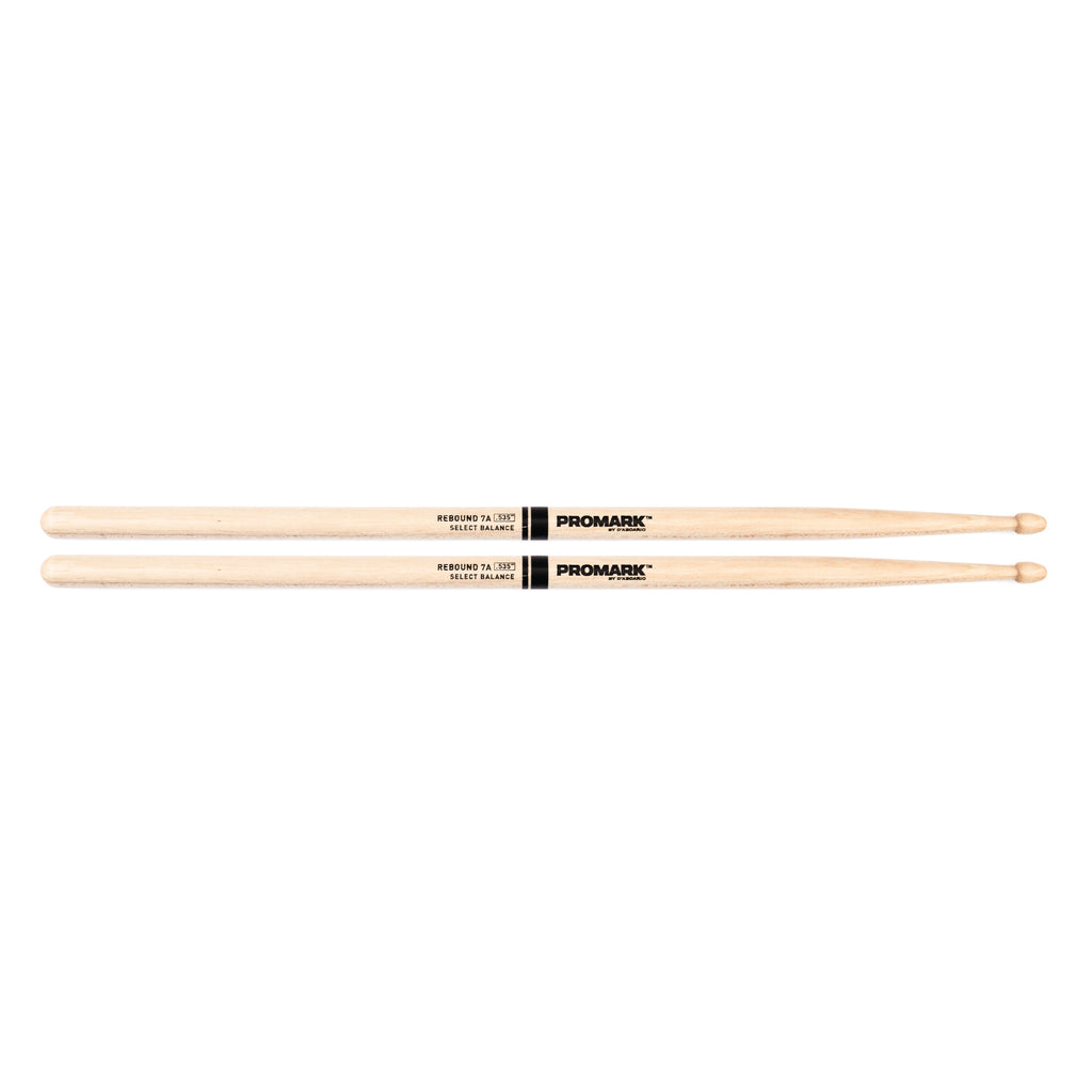 Promark American Hickory Rebound 7A .535" Acorn Wood Drum Sticks