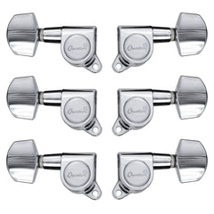 Ovation Chrome Guitar Tuning Machines Set, Large Pegs, 3+3, M01CR