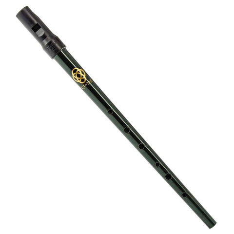 Clarke Celtic Tin Whistle, Key of D, Green with Gold
