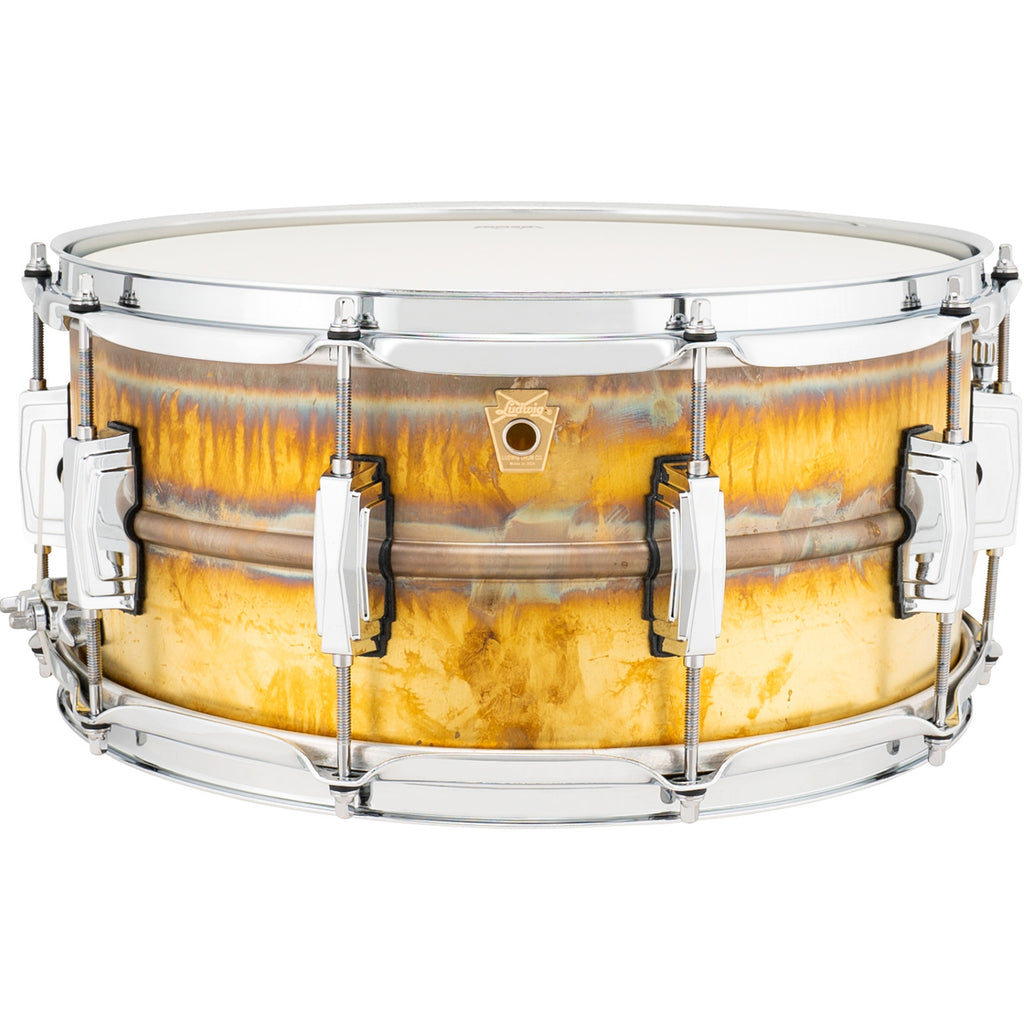 Ludwig LB464R Supraphonic 6.5x14 Raw Brass Shell, Imperial Lugs Snare Drum