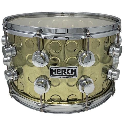 D'Luca made by Herch Banda Tarola 14" Snare Drum Brass with Chrome Hardware