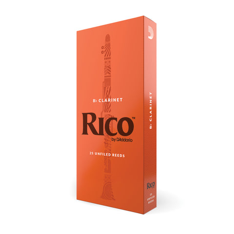 Rico by D'Addario Bb Clarinet Reeds, Strength 1.5, 25-pack