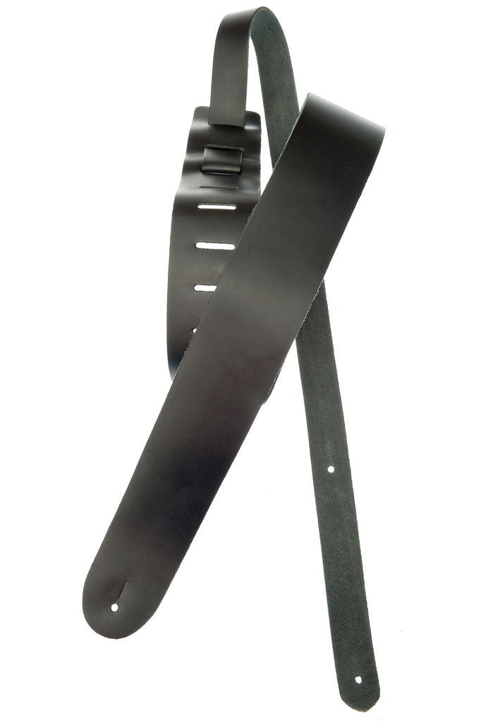 Planet Waves Classic Leather Guitar Strap, Black, Extra-Long