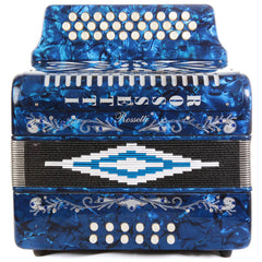 Rossetti 31 Button Accordion 12 Bass FBE Blue