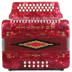 Rossetti 31 Button Accordion 12 Bass GCF Red