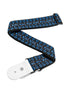 Planet Waves Woven Guitar Strap, Hootenanny Blue/Black