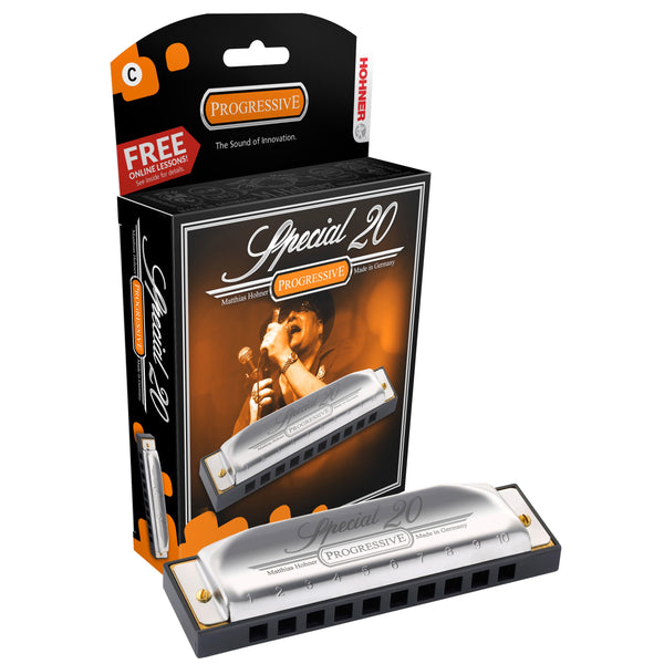 thumbnail image 2 of HOHNER Special 20 Country Tuned Harmonica - Key Of C Major, 20 Brass Reeds, Plastic Comb 2 of 10