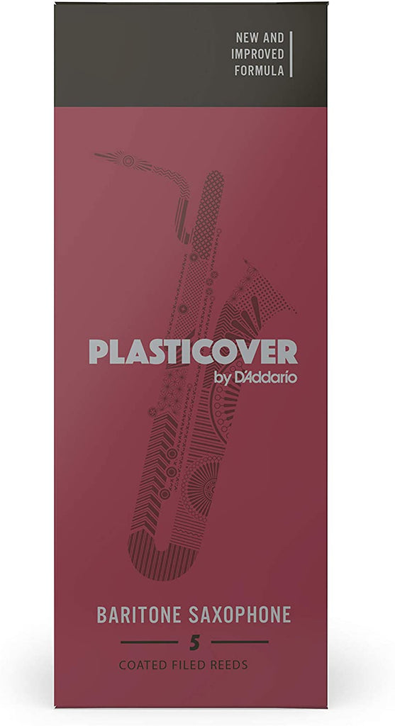 Rico Plasticover Baritone Saxophone Reeds, Strength 3.0, 5-pack