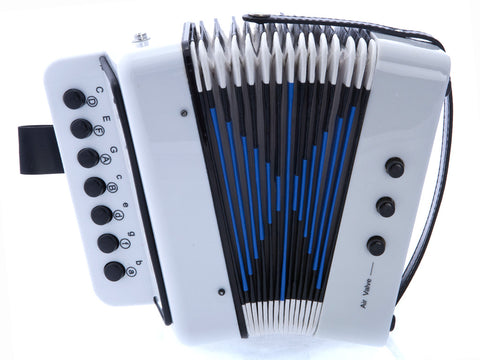 D’Luca Child Button Accordion White