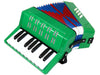 D'Luca Kids Piano Accordion 17 Keys 8 Bass Green
