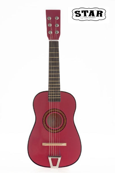 Star Kids Acoustic Toy Guitar 23 Inches Color Hot Pink PlayMusic123