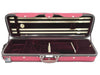 D'Luca Heavy Duty Oblong Violin Case 4/4 Red-Burgandy