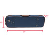 D'Luca Heavy Duty Oblong Violin Case 4/4 Blue-Blue