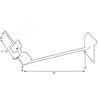 D'Luca 10" Hi Hat Display Holder Fits Slatwall