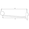 D'Luca 10" Cymbal Display Arm Holder Fits Slatwall