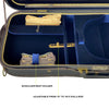 D'Luca Deluxe Oblong Heavy-Duty Viola Case With Hydrometer Fits 15” to 16.5”