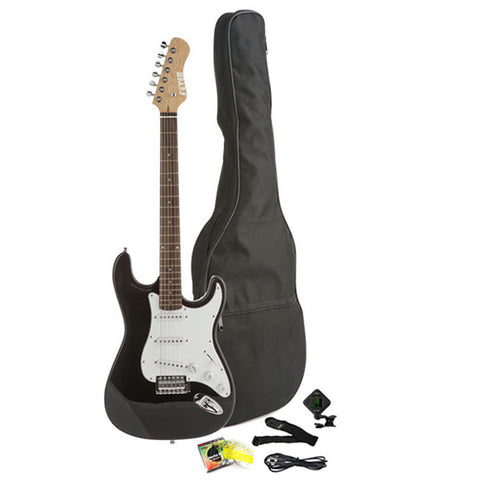 Fever Full Size Electric Guitar with Gig Bag, Clip on Tuner, Cable, Strap and Strings Color Blue