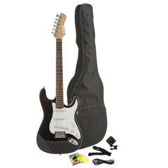 Fever Full Size Electric Guitar with Gig Bag, Clip on Tuner, Cable, Strap and Strings Color Blue