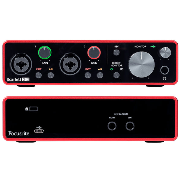 Focusrite Scarlett 2i2 3rd Gen USB Audio Interface – PlayMusic123.com