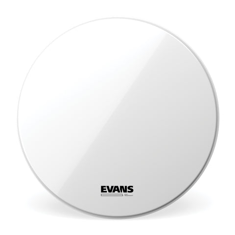 Evans EQ3 Resonant Smooth White Bass Drum Head, No Port, 20 Inch