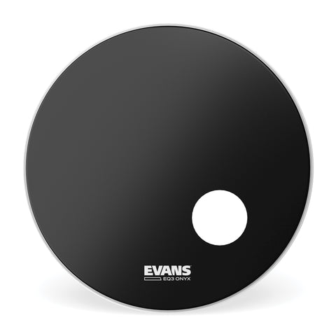 Evans Onyx Resonant Bass Drum Head, 22 Inch