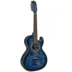 D'Luca Paracho Bajo Quinto Acoustic-Electric Tiger Blue