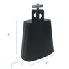 D’Luca 4 inch Metal Steel Cowbell Percussion for Drum Set or Timbales