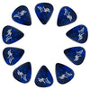 D'Luca Celluloid Standard Guitar Picks Blue Pearl 1.0mm Heavy 10 Pack