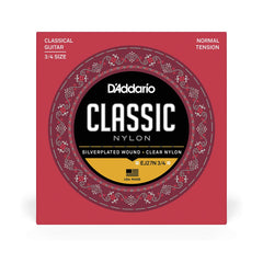 D'Addario EJ27N 3/4 Student Nylon Fractional Classical Guitar Strings