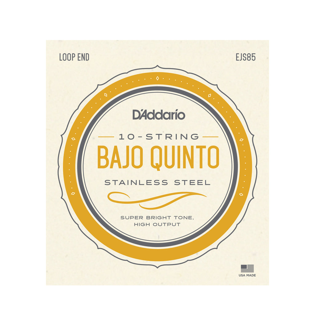 D'Addario EJS85 Bajo Quinto Stainless Steel Strings