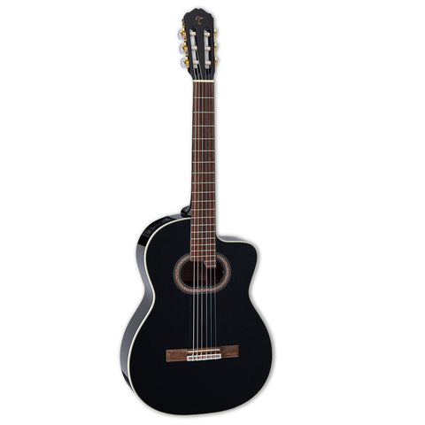 Takamine GC6CE Classical Cutaway Acoustic Electric Guitar, Black Gloss