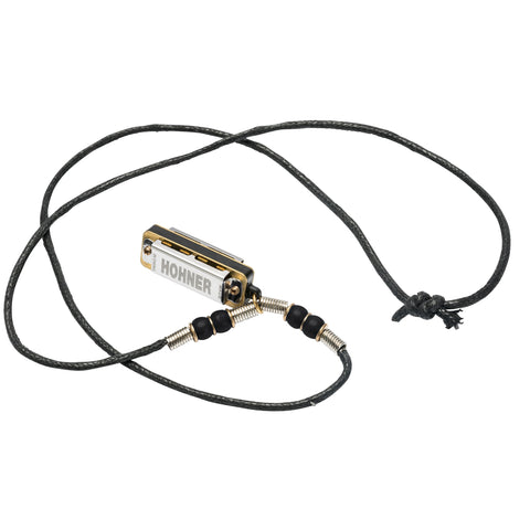 Hohner Mini Harmonica Necklace Black