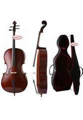 D'Luca Meister Handmade Ebony Fitted Cello With Hard Case 1/2